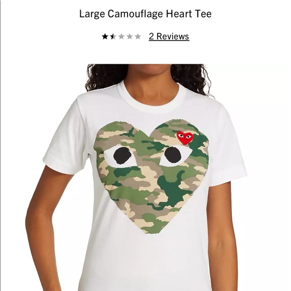 Commes des Garçons PLAY Cotton Tee - Picture 1 of 4